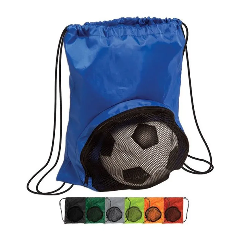 Wholesale Mesh Window Colorful Football Drawstring Bag High Quality Gym ...