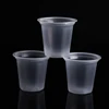 Transparent/black/white biodegradable plastic disposable cups dessert cup with lid
