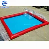 Red color inflatable pool slides for inground pools good sale giant inflatable unicorn pool float