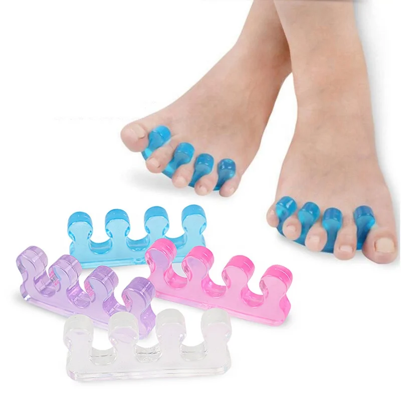 

Soft Silicone Toe Separating Gel Toe Separator Flexible Finger Spacer Silicone Soft Form For Manicure Pedicure Nail Tool NT260