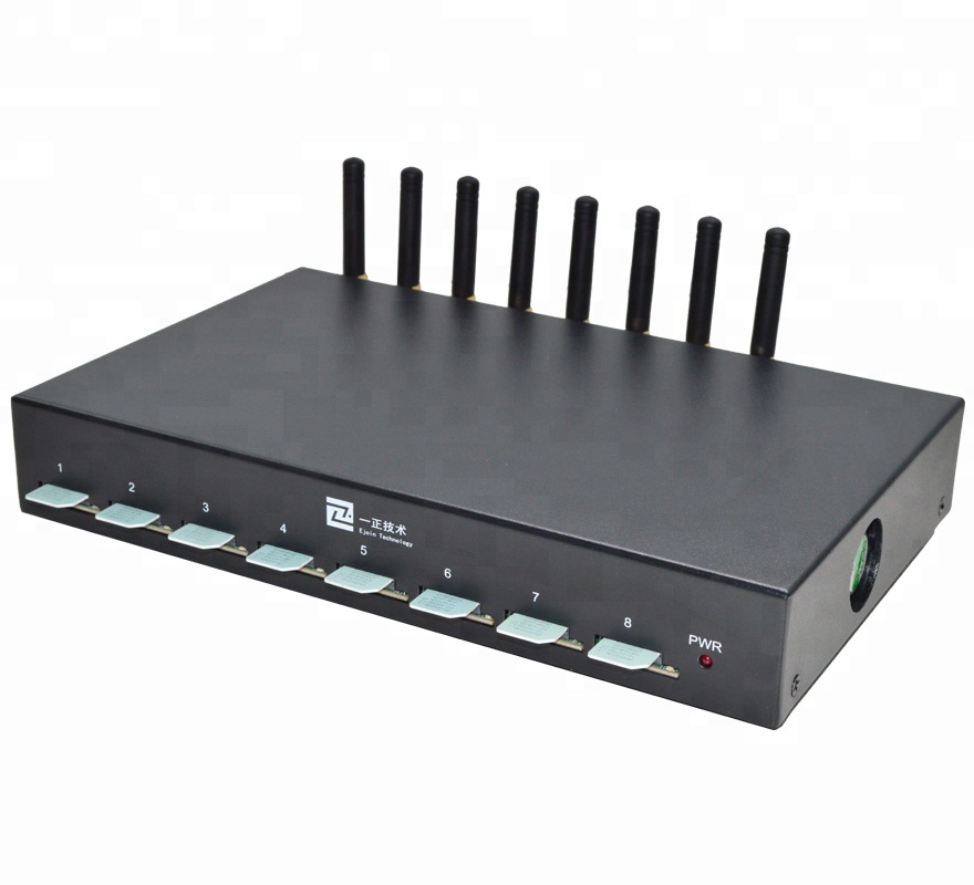 

8 port smpp gsm modem/8 sim sms gateways device with open API