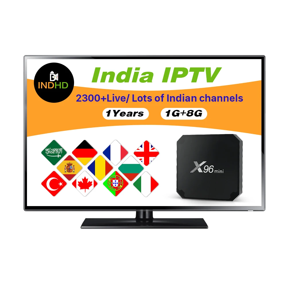 

Low price Android Smart Internet IPTV Channel TV Set Top Box X96 MINI for India with Free INDHD 1 Year Code Indian Channels
