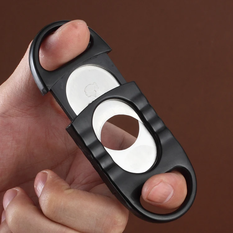 批发廉价 v 切塑料雪茄刀