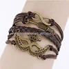 BRACELET / HEART SWORD / INFINITY/ CROWN MASK/LEATHER BRAID/CORD