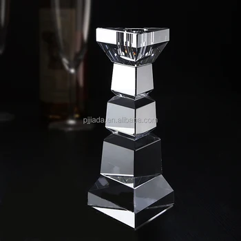 Luxury Wedding Decoration Crystal Flower Stand Candlestick Home