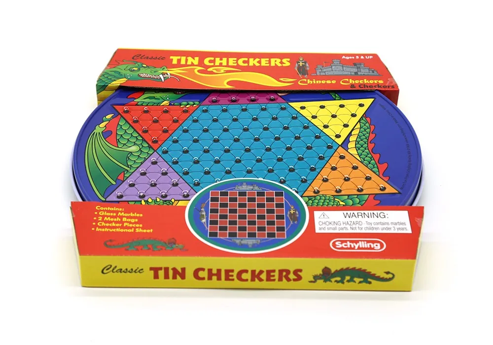 tin chinese checkers game