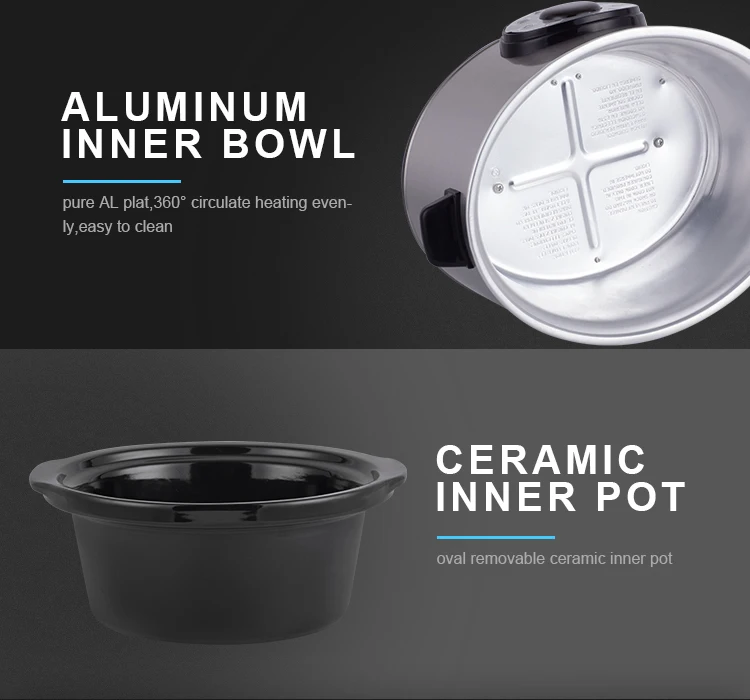 6.5l new pre-set multifunction digital timer Best top rated digital keep warm function slow cooker for sale