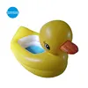 Custom PVC inflatable portable easy carry yellow bath duck cartoon baby spa pool