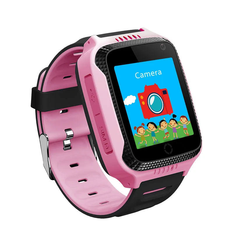 
Mini cellphone sos call kids android gps tracking smart bracelet watch with camera and light 