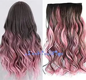Buy Dark Brown To Hot Pink Two Colors Ombre Hair Extensions