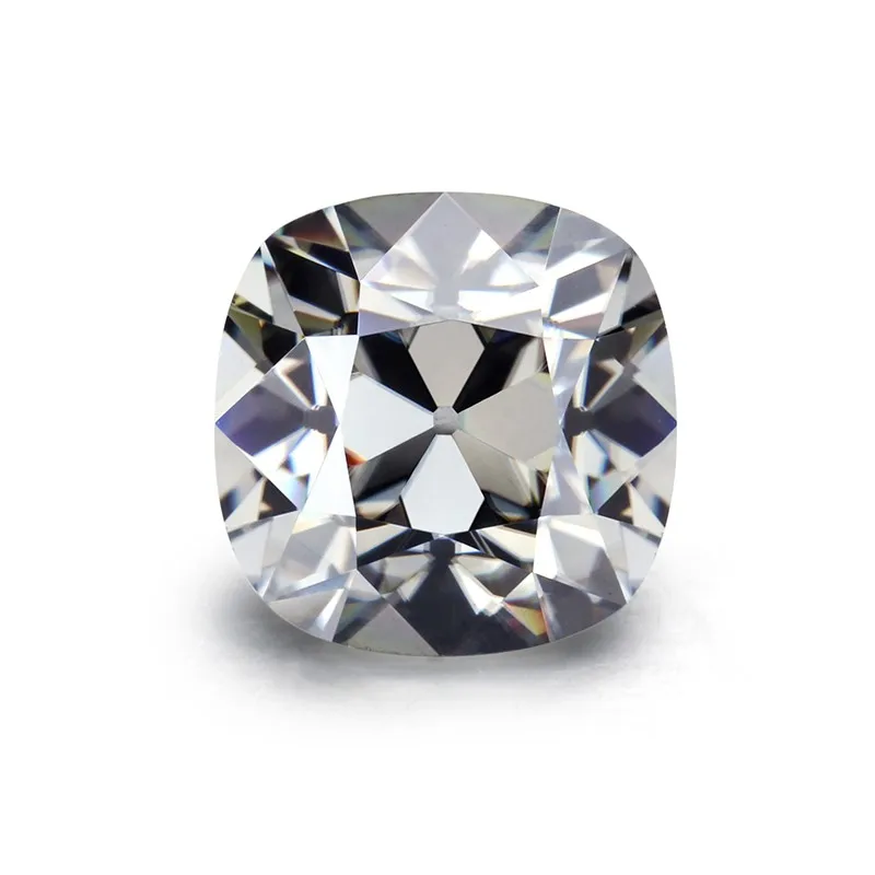 

Starsgem Old Mine Cut Grey Color Moissanite Stone Loose OMC Cut Grey Moissanite