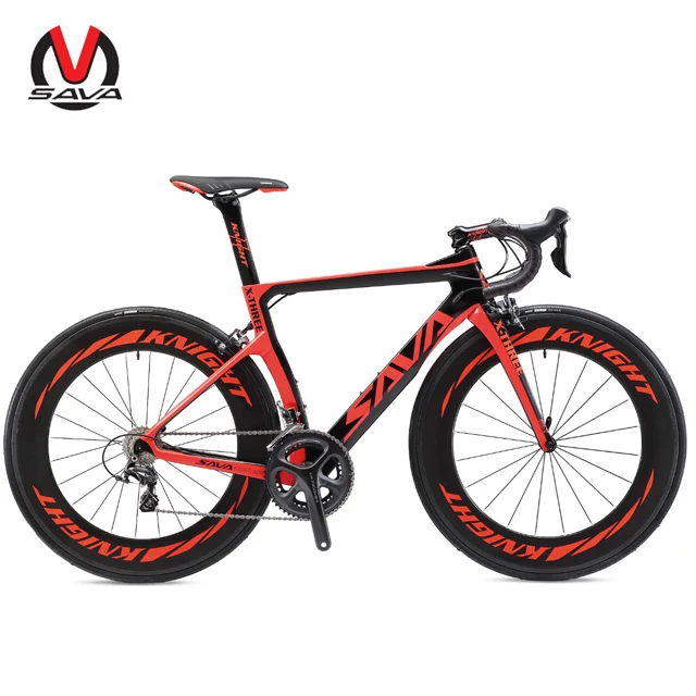 

700C*440/480/500/520/540MM carbon road bike frame Ultegra 6800 groupsets 22S racing carbon road bike ultegra, Red;orange