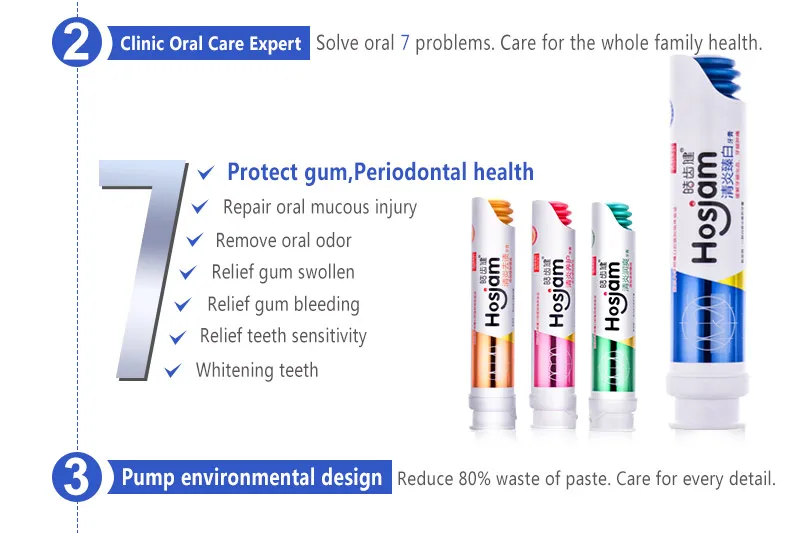 Non Gel Toothpaste With 100g Hosjam Whitening Toothpaste With Baby