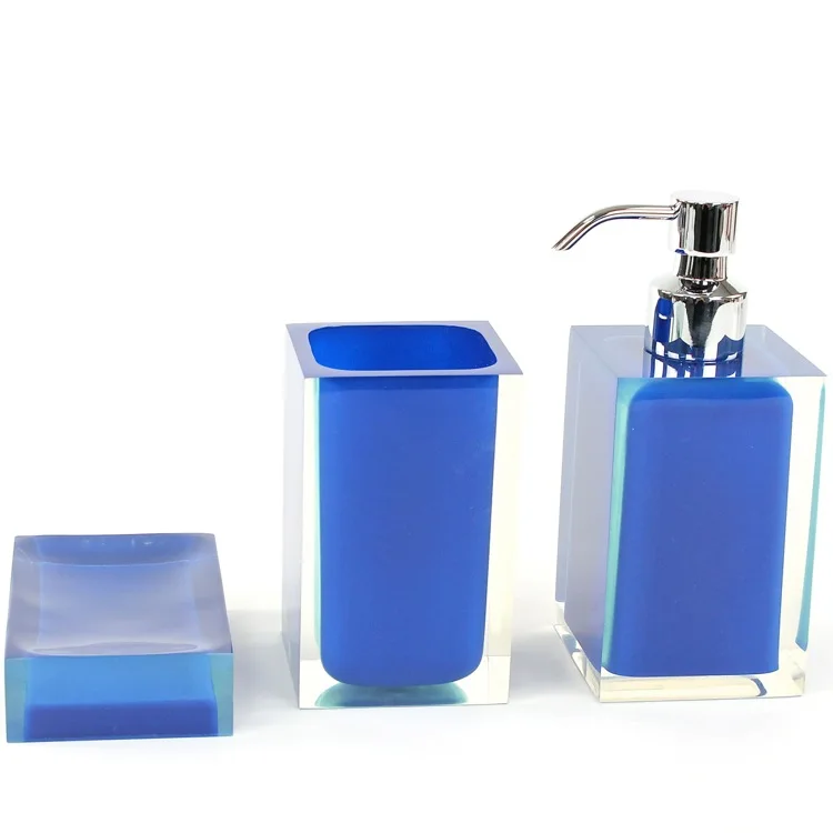 Bathroom Accessories Set Blue | Bathroom Design