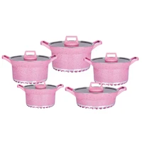

10pcs energy saving bottom cooking pot cookware set