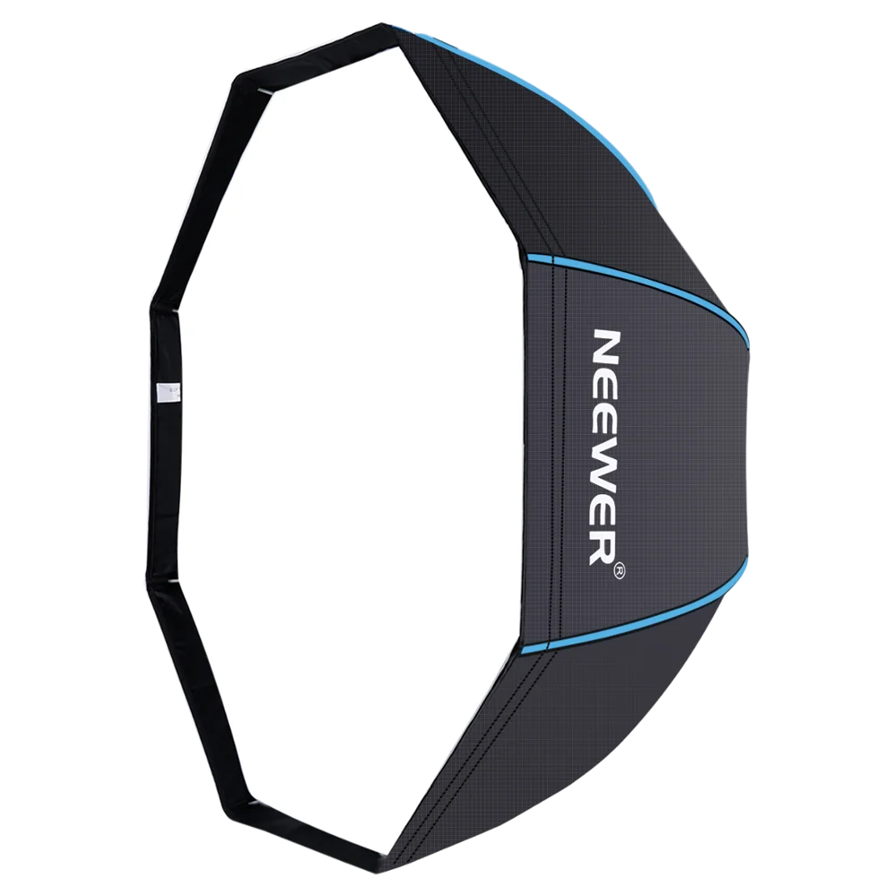 

Neewer 47 inches/120 centimeters Octagonal Softbox Umbrella with Blue Edges and Carrying Bag for Portrait or Product Photography, N/a