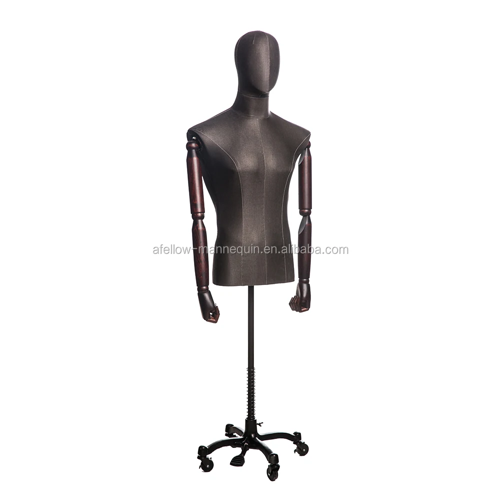 Aleen2 Torso Mannequin Half Body Dress Foam Male Mannequin For Clothes