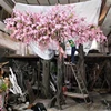 500Cm Fiberglass Material Silk Wisteria Artificial Tree For Romantic Wedding Decoration