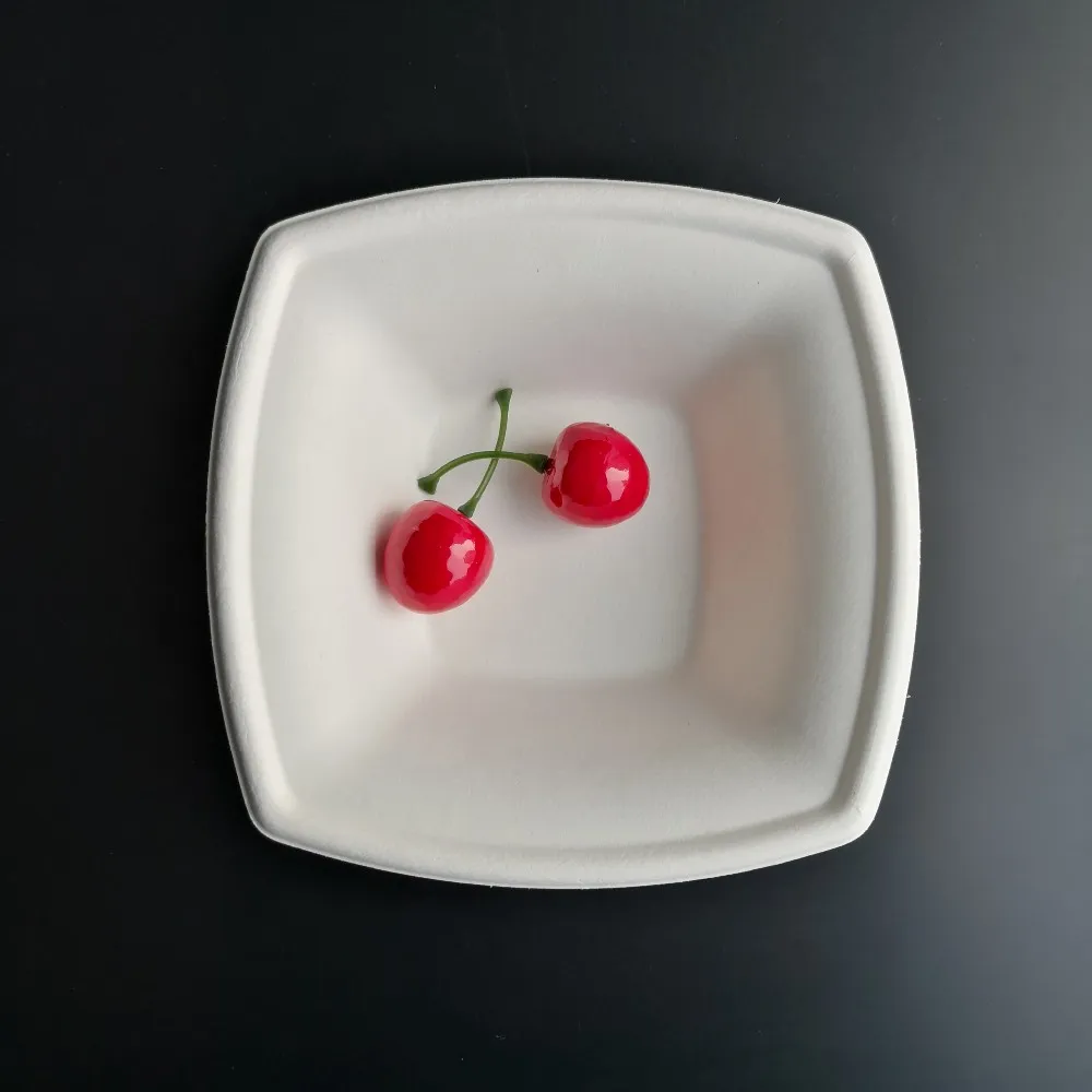 bag渣甘蔗纸浆 360毫升 12 盎司汤沙拉方碗 - buy 可生物降解的方形碗