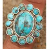 925 Sterling Silver Ring, Natural Turquoise Gemstone Amazing Silver Ring, Jewelry Showroom
