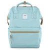 Fashionable pure color large opening anti-theft travelling usb backpack