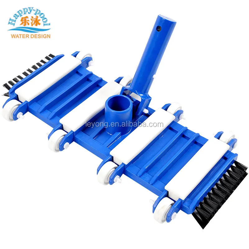 

14inch Flexible Swimming Pool Equipment Vacuum Head With Side Brush, Blue
