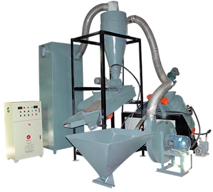 Rubber grinding machine for tire recycling Best Price Scrap Rubber Granulator Fiber Separate Machine