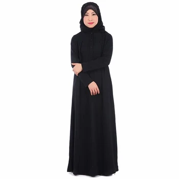 2021 Best Selling Black Baju  Muslim Abaya  In Stock Buy 