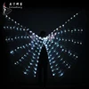 White lights led dance costumes belly dance led open back isis wings for dance