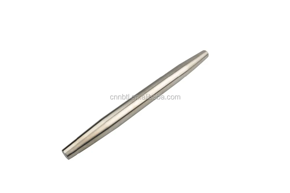 
18/8 Stainless Steel French Rolling Pin, Metal Rolling Pin food grade 