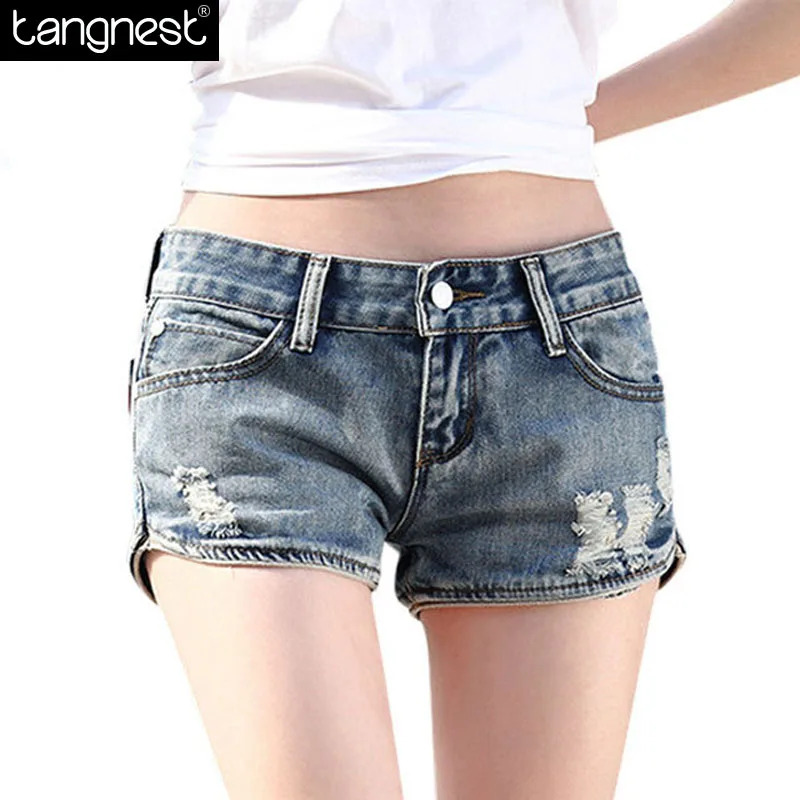 Compra Denim mini shorts online al por mayor de China