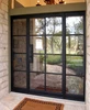 simple style Modern Steel Door folding door with window SD-018