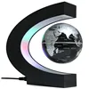 Novelty C Shape LED World Map Floating Globe Magnetic Levitation Light Antigravity Magic/Novel Lamp Birthday Home Dec Night lamp