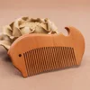 Wooden fine fish type comb