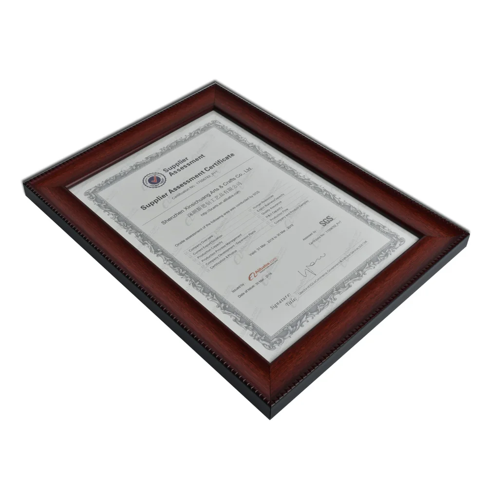 Wooden A4 Size Double Mat Award Graduation Document Diploma Degree