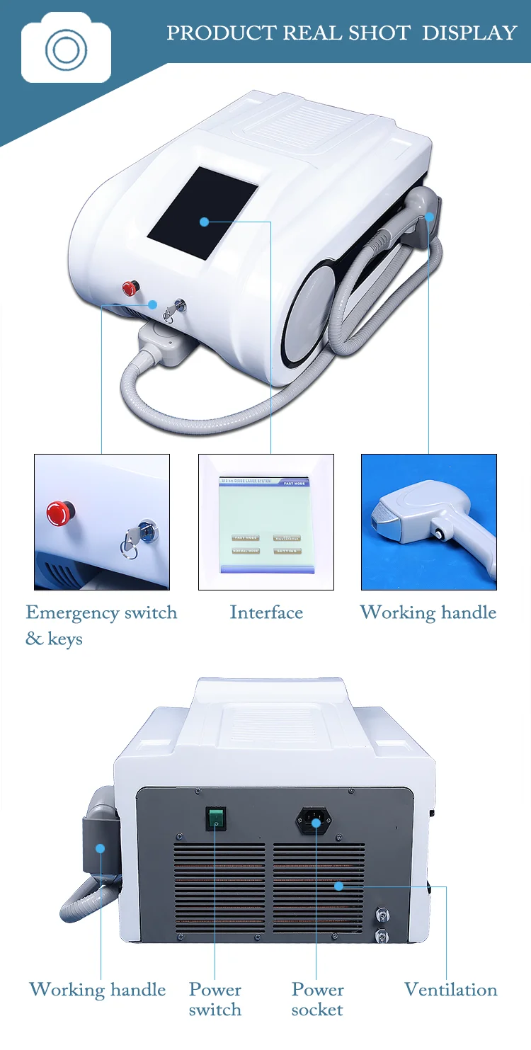 2019 new design 808nm diode laser hair removal/ professional laser hair removal machine