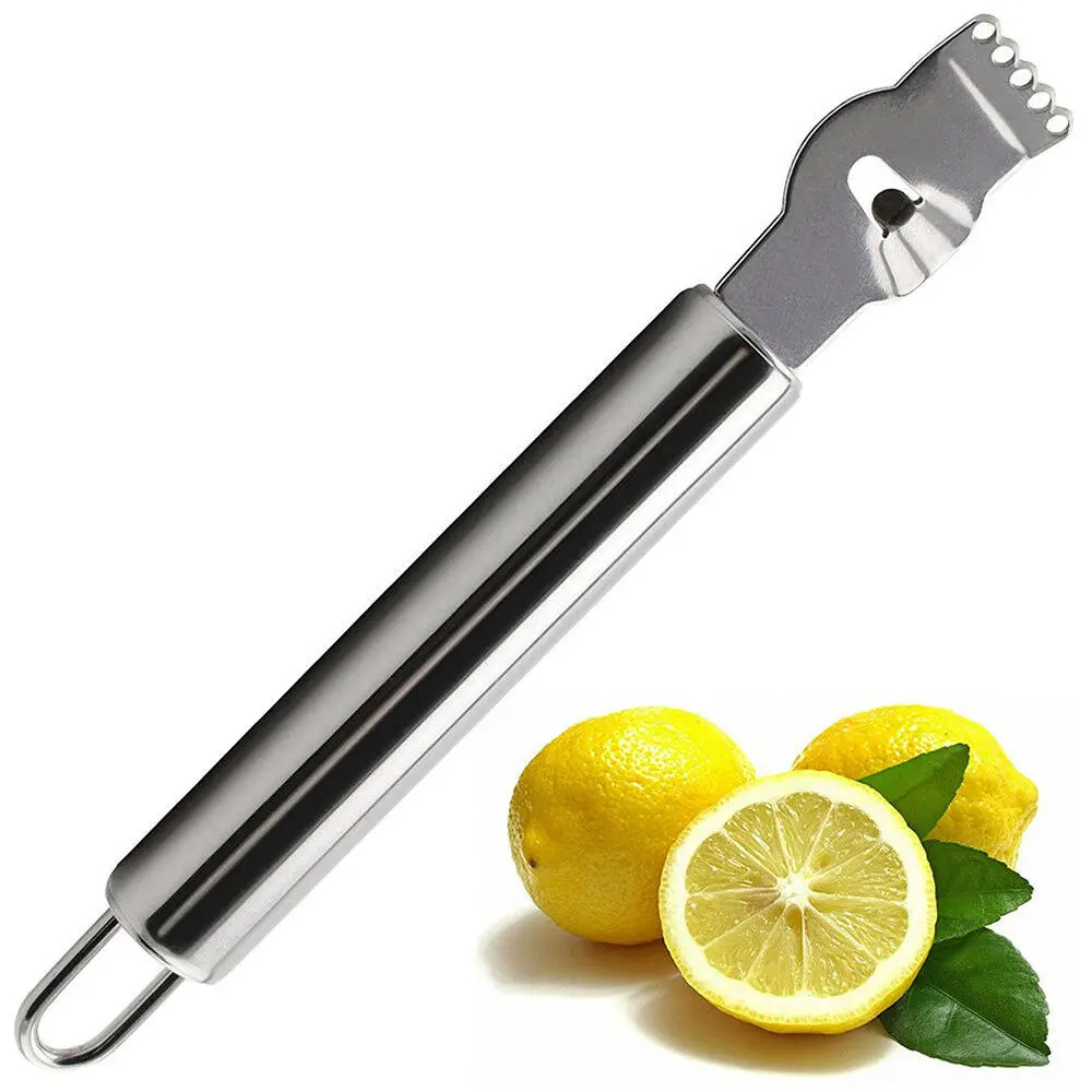 

New Lemon Lime Orange Fruit Citrus Zester Peeler Kitchen Craft Stainless Steel