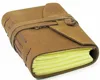 Handcrafted finest leather notebook journal A6 bundled five booklets, brown vintage journals sketchbook for United Kingdom