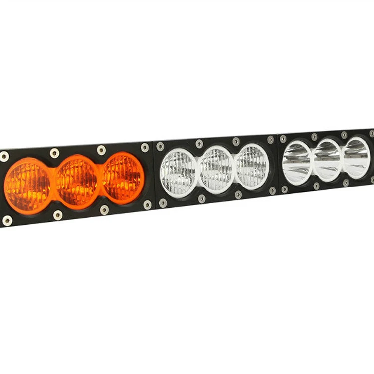 Wholesales 30w 60w 90w 120w 150w 180w 240w white amber combo single row led light bar