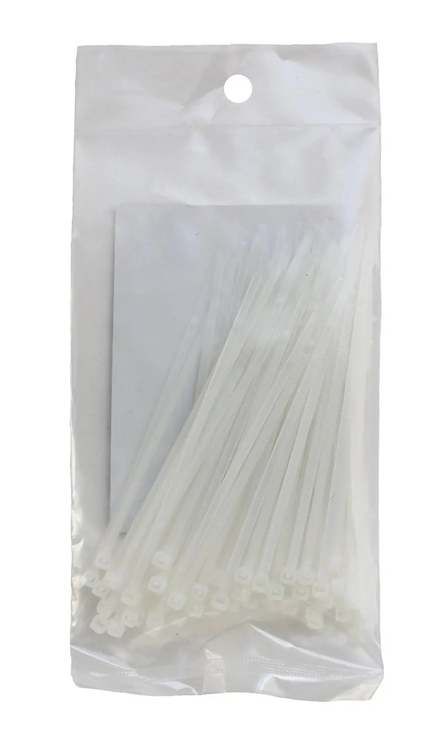 Pack of 400 Cable Ties, White Color, 4" Long Cable Ties