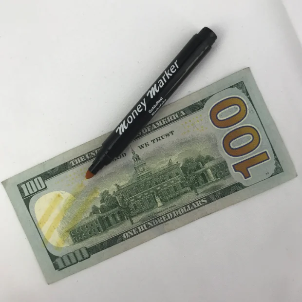 Quick Check Money Marker For Dollar,Upgraded Chisel Tip Counterfeit Bill  Detector Pen - Buy Golf Money Clip And Ball Marker,Money Tester Pen,Forged Money  Pen Product on Alibaba.com