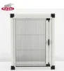 Double functional pleated screen mesh window aluminum frame