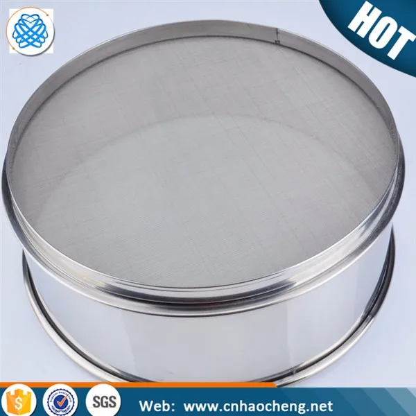 
1 3 10 20 45 75 120 150 300 Micron food grade stainless steel wire mesh cylindrical test sieve 
