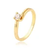 11753 Hot CZ Imitation Diamond One Stones Engagement Ring