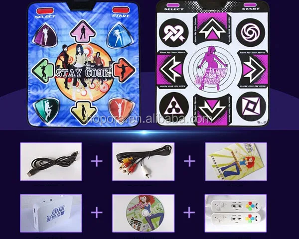 32 bit PC USB TV 2 in 1 Wireless Dance Mat Dancing Pad  3.jpg