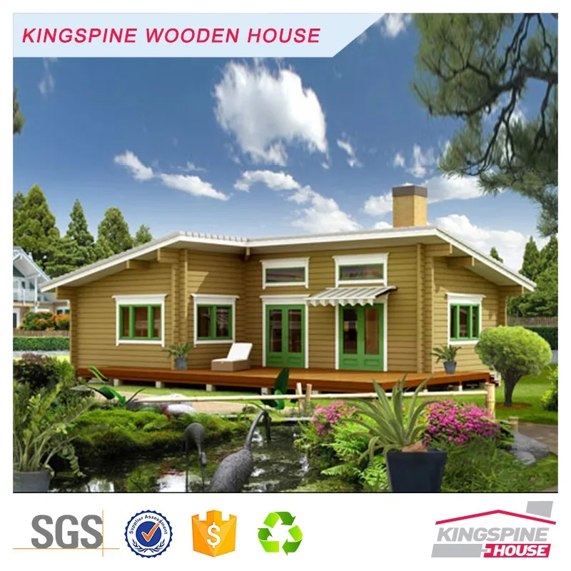 Low Price Wooden Cottage House Kit Log Cabin Prefabricated Wood