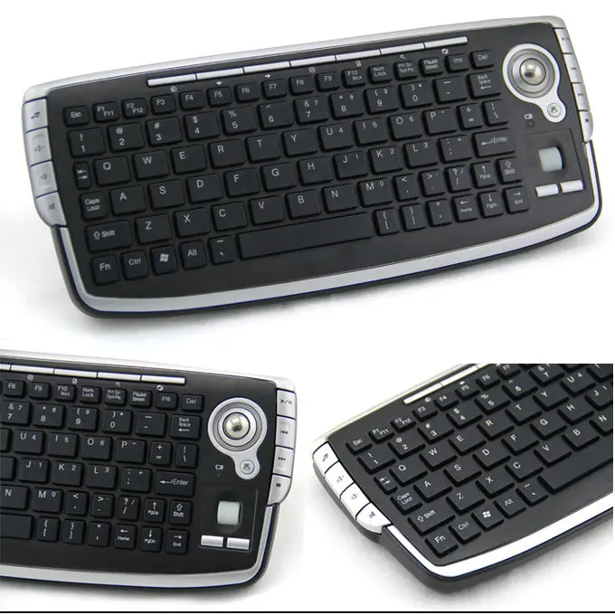 Best Popular 2.4g Multimedia Mini Wireless Keyboard With Trackball