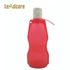 Wholesale Custom 250ml/600ml Leak Proof Camping Hiking Collapsible/Foldable Silicone Sports Water Bottle