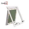 Aluminum and plaster gypsum board ceiling access panel