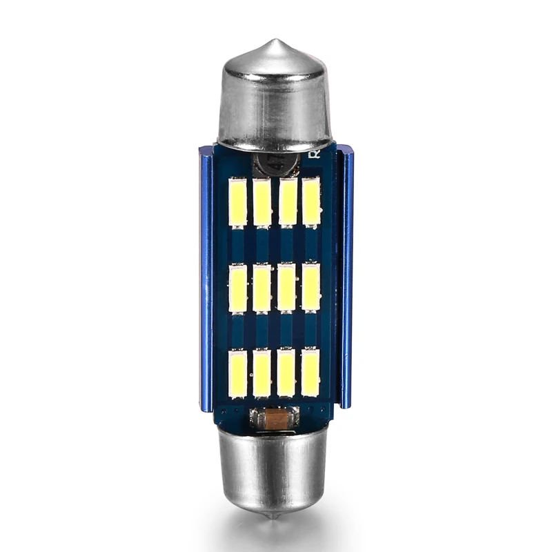 

CST LED Car Light T10 12SMD 4014 DC9-30V 310LM 3.0W Canbus Universal Auto Led Festoon Lamp 41MM Auto Led Interior Light